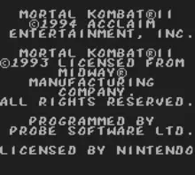 Image n° 4 - screenshots  : Mortal Kombat II